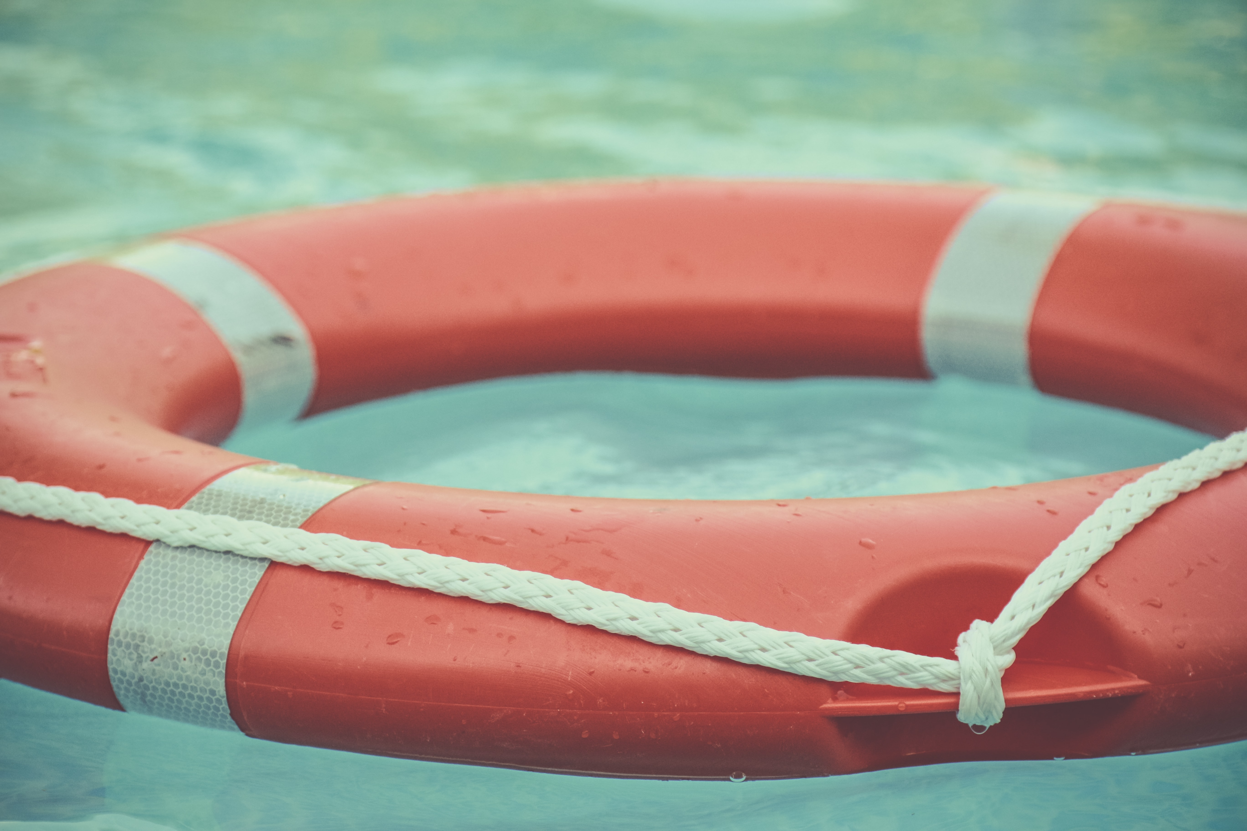 lifesaver ring in water